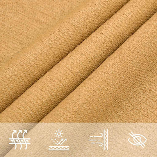 vidaXL Triangle Shade Sail Beige 2.5x3.5x3.5m 160gr/m²