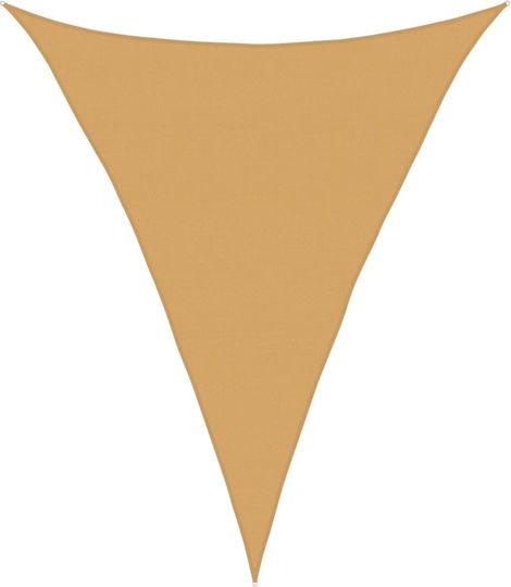 vidaXL Τρίγωνο Πανί Σκίασης Μπεζ 7m 160gr/m²