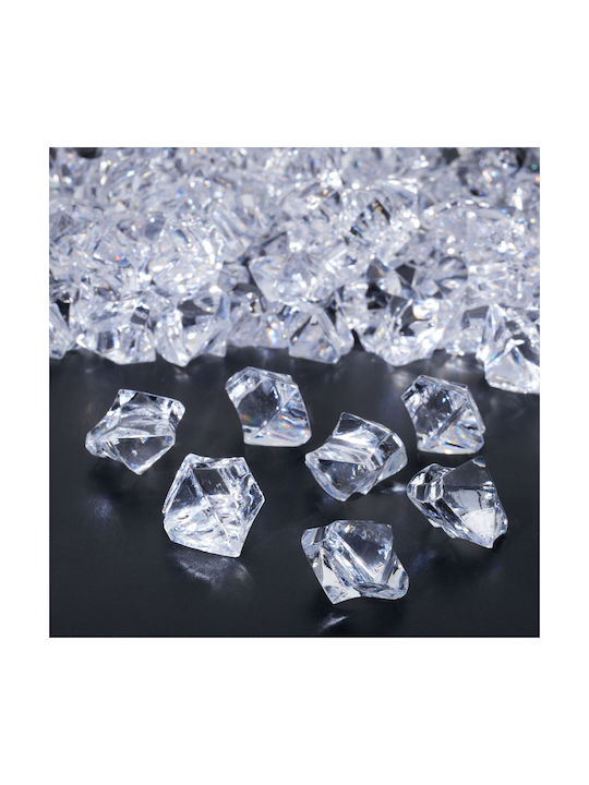 Set 180 Decorative Diamonds Relaxdays Transparent 2x1.5x2.5 Cm