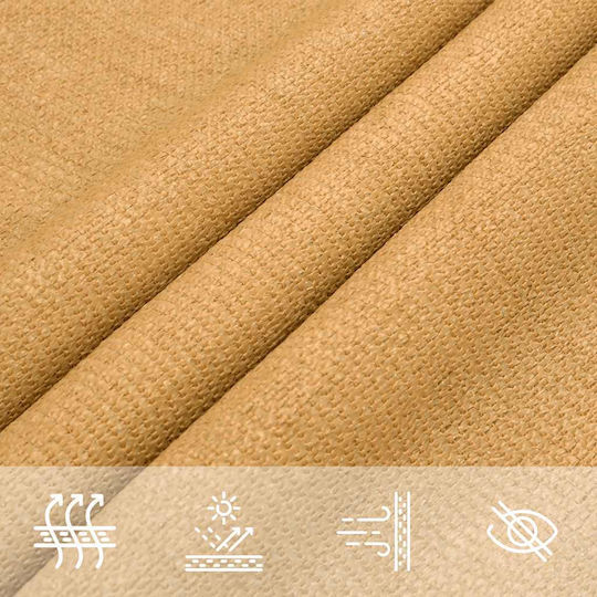 vidaXL Τρίγωνο Πανί Σκίασης Μπεζ 4.5m 160gr/m²
