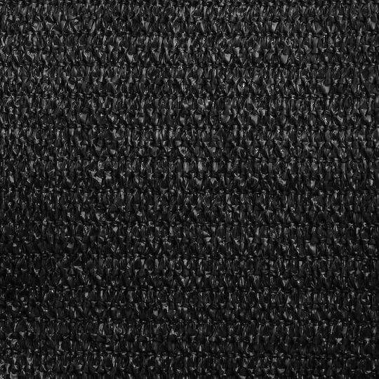 vidaXL Pânză De Umbrire Triunghiulară Neagră 4m 160gr/m²