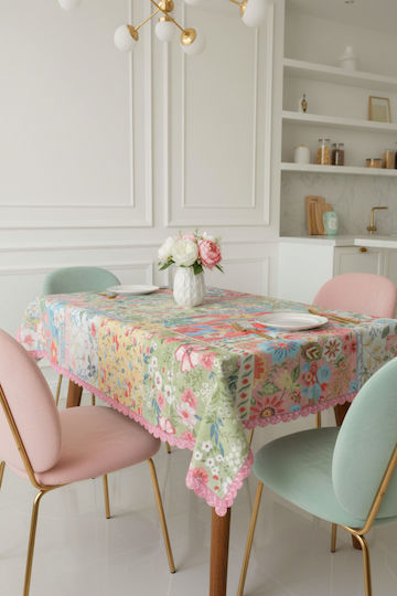 SteweHome Pink Tablecloth 140x140cm