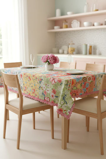SteweHome Pink Tablecloth 140x140cm