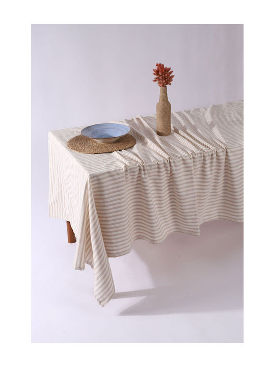 SteweHome SteweHome Baumwoll-Strick Tischtuch Braun 160x220cm