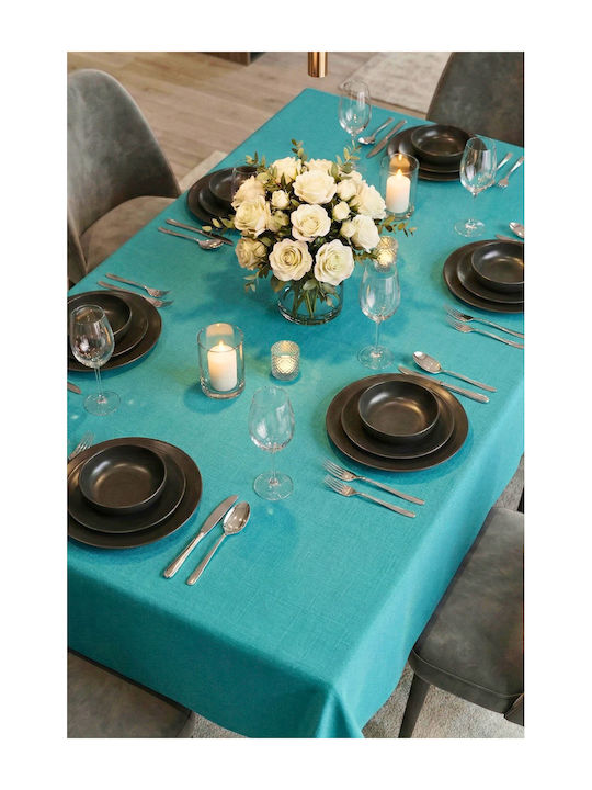 SteweHome Cotton Turquoise Tablecloth 140x220cm