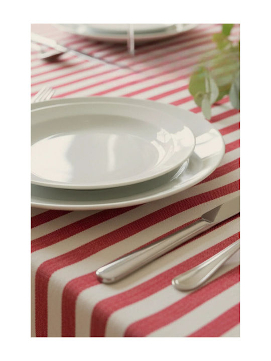SteweHome Baumwoll Tischtuch Stricken Rote 80x80cm