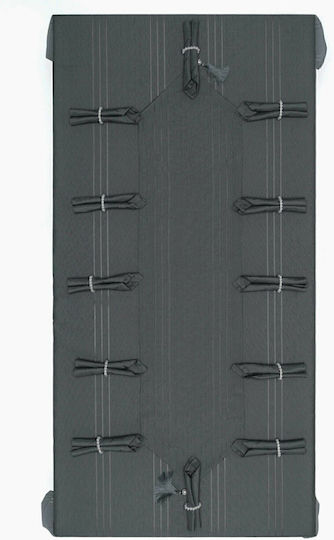 SteweHome Σετ Τραπεζομάντηλο Γκρι 160x220εκ.