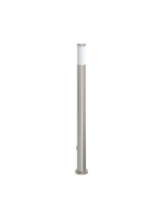 vidaXL Outdoor Small Post Floor Lamp 40W IP44 for E27 Bulb Silver