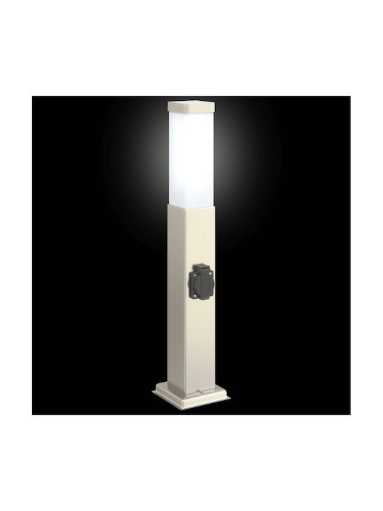 vidaXL Outdoor Small Post Floor Lamp 40W IP44 for E27 Silver