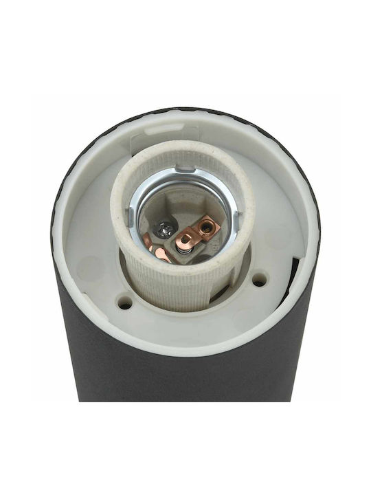 vidaXL Outdoor Small Post Floor Lamp 40W IP44 for E27 Socket Black