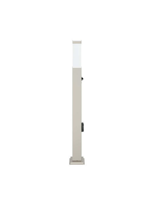 vidaXL Φωτιστικό Κολωνάκι Εξωτερικού Χώρου 40W IP44 για Ντουί E27 Ασημί