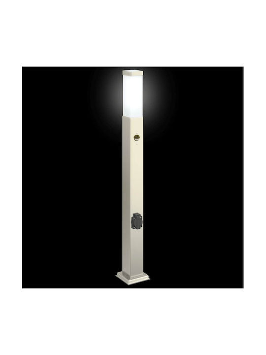 vidaXL Φωτιστικό Κολωνάκι Εξωτερικού Χώρου 40W IP44 για Ντουί E27 Ασημί
