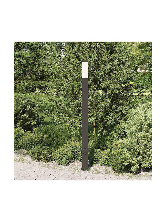 vidaXL Outdoor Small Post Floor Lamp 40W IP44 for E27 Socket Black
