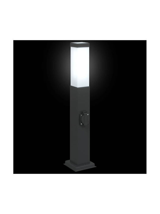 vidaXL Outdoor Small Post Floor Lamp 40W IP44 for E27 Socket Black