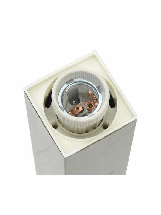 vidaXL Outdoor Small Post Floor Lamp 40W IP44 for E27 Bulb Silver