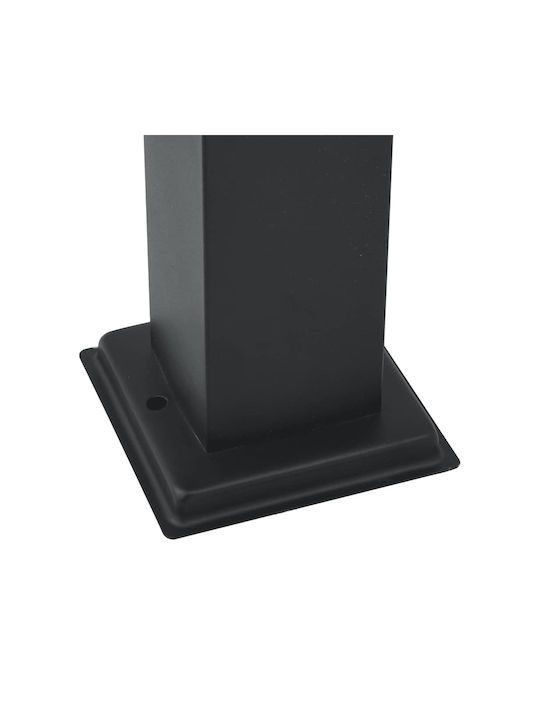 vidaXL Outdoor Small Post Floor Lamp 40W IP44 for E27 Socket Black