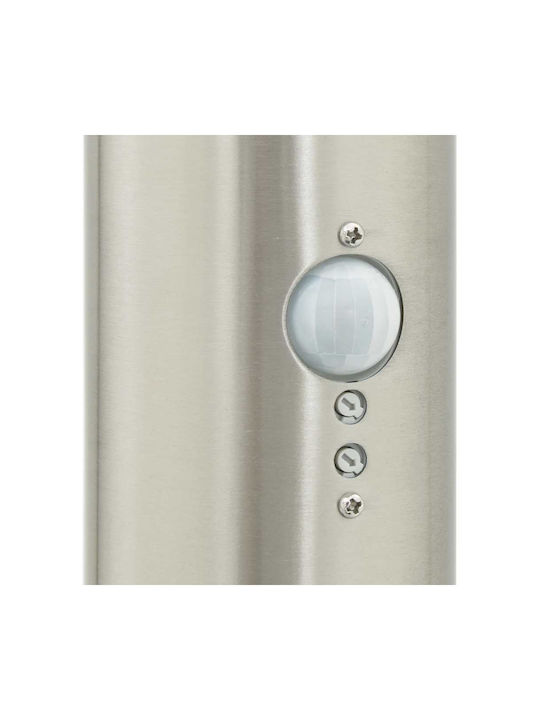 vidaXL Outdoor Small Post Floor Lamp 40W IP44 for E27 Bulb Silver