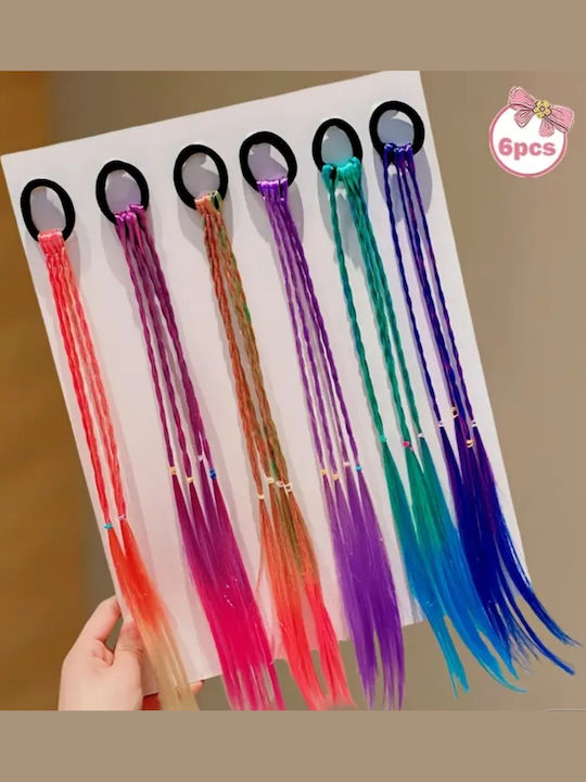 ShuShu Set Elastice și Agrafe de Păr Pentru Copii Multicolore 6 Bucăți