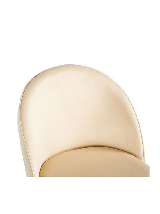 Perch Velvet Dining Chairs Cream 2pcs 50x43x82cm