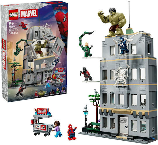 LEGO Spider-Man Spider-Man vs Hulk Epic Clash for Ages 8+ 534 Pieces