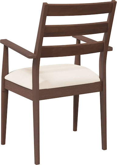 Wooden Brown Dining Chairs 2 Pieces 57x51.5x90cm
