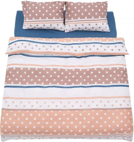 Heinner Set Cearceafuri de Pat King Size cu Elastic 180x200cm Polk 4 Bucăți
