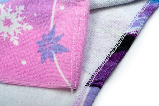 Beach Poncho Quick Dry Disney Home Frozen 199 Lilac 100% Microfiber Dimcol 50x100cm 50x100