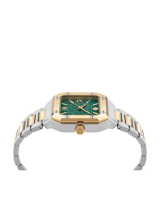 Philipp Plein Lady Womens Watch Battery with Silver Metal Bracelet