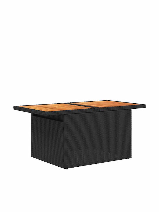 Garten- und Outdoor-Möbelsets 6 Stück Schwarz mit Kissen