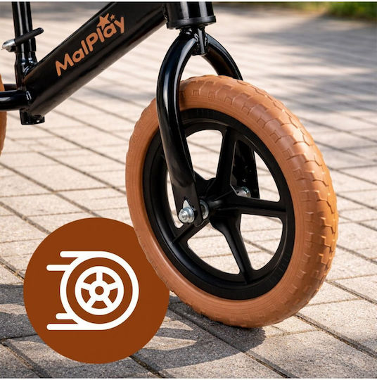 MalPlay Bicicletă Fără Pedale Neagră