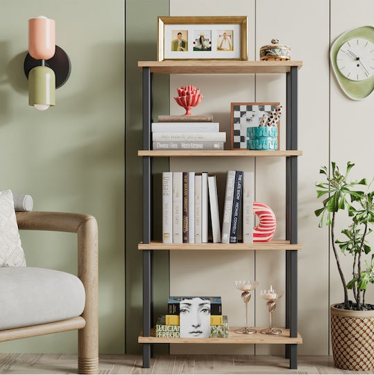 Brown Bookcase 52x22x110cm