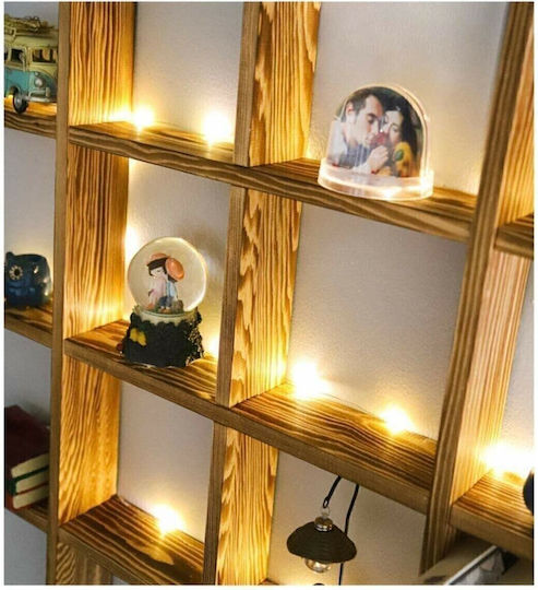 Raft Cu LED Maro 86x20x20cm