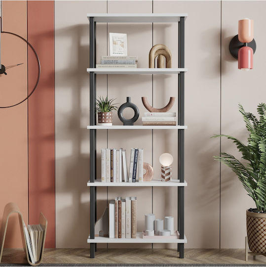 Βιβλιοθήκη Λευκό 52x22x145εκ.