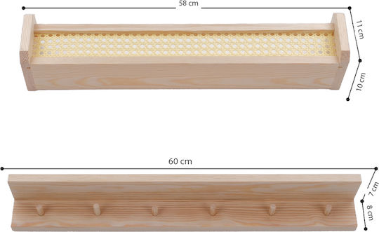 Multicolour Wall Shelf 10x10x10cm