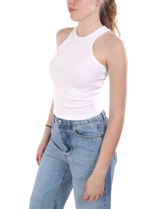 Women's Cotton Sleeveless White Blouse