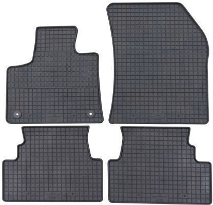 Petex Set Front and Back Car Mats 4 Pieces for Peugeot 3008 2016-2024 Black