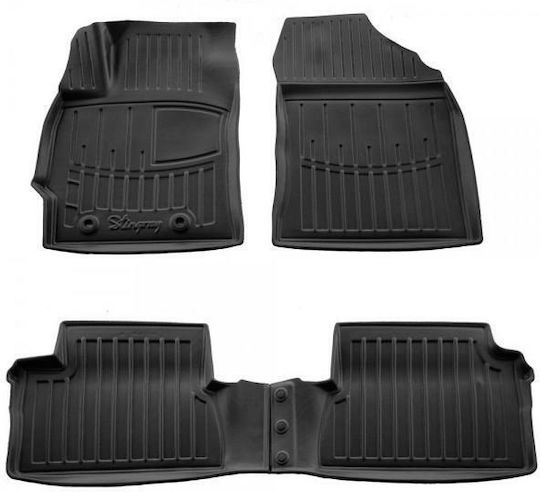 Race Axion Set of Front and Rear Mats 4pcs Tray Type for Toyota Auris 2012-2019 Black