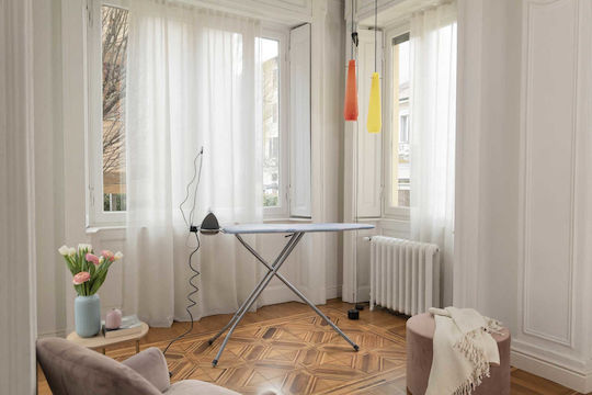 Vileda Bravo Plus Bügelbrett Für Dampfbügeleisen Zusammenklappbar 120x38cm