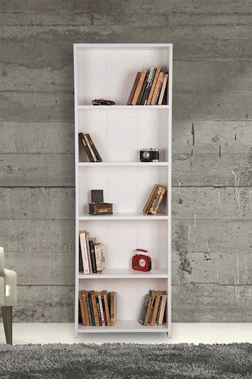 Βιβλιοθήκη Λευκό 56x20x169εκ.