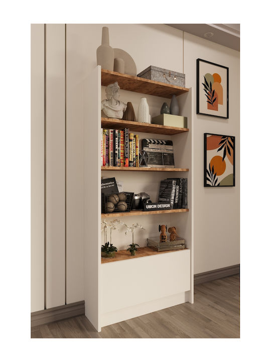 Bibliothek Atlanticα Beige 65x25x150cm