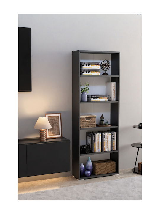 Gray Bookcase 56x20x150cm