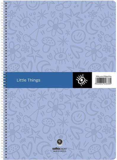 Salko Paper Spiral Ruled Notebook A4 120 Paper Sheets 4 Subjects