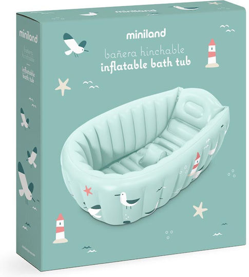 Miniland Aufblasbares Baby Badewanne Türkis