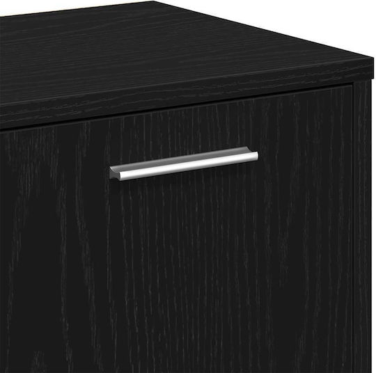 Етажерка Черен Дъб 90x28x90 см