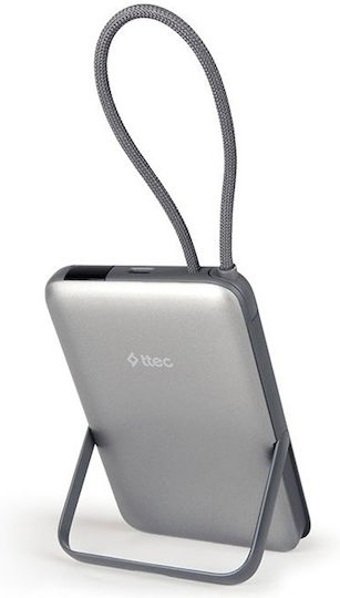 TTEC Recharger M LCD MagSafe Power Bank 10000mAh 22.5W With USB-A Output Port And USB-C Output Port Power Delivery Gray