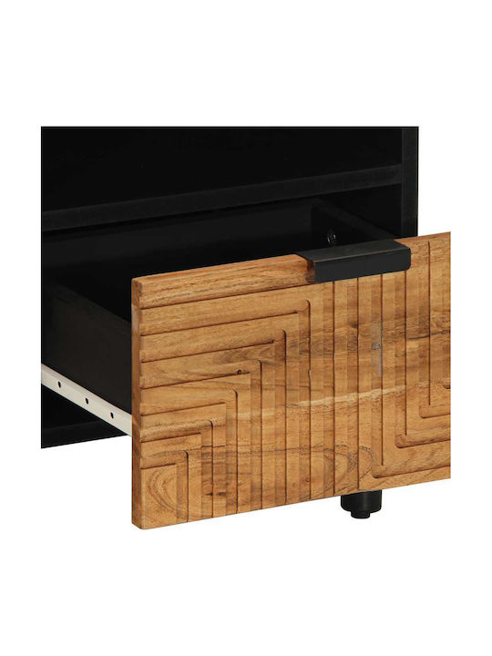 TV Stand Metal & Solid Acacia Wood L70xW33xH46cm