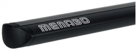 Menabo Aluminum Car Roof Bars Delta M Black 123 Cm Roof Rack Set Black Color Protective End Caps Simple Roof-2 Pieces 12500/mb 12500/mb