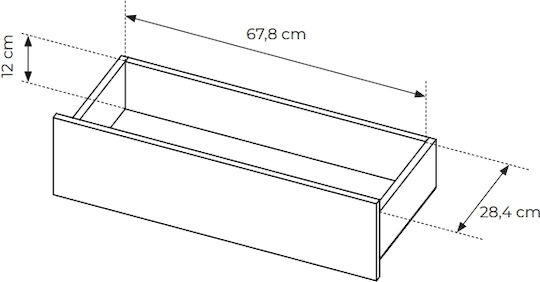 Елемент За Телевизор Hiro с LED Осветление Бежов М176xД43xВ40cm