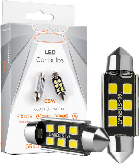Cartech Car Lamps Canbus LED 6000K Cold White 6pcs