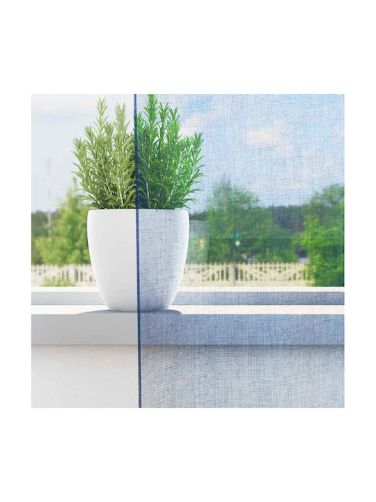 vidaXL Set Curtains Window With Tab Tops Royal Blue 140x140cm